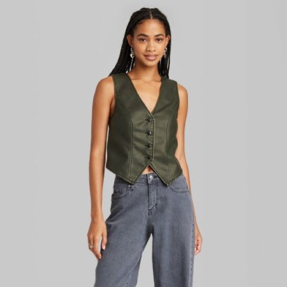 SOLD*********** Target Leather vest